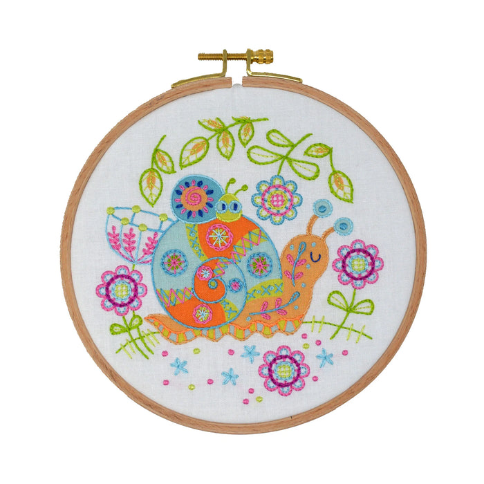 My Embroidery Kit - Floral Snail