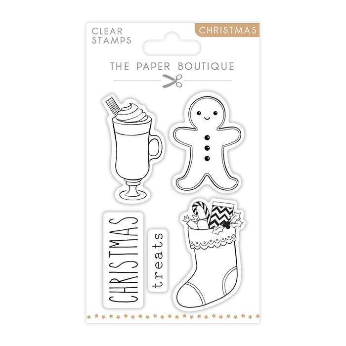 The Paper Boutique A6 Christmas Stamps - Christmas Treats - Set of 5