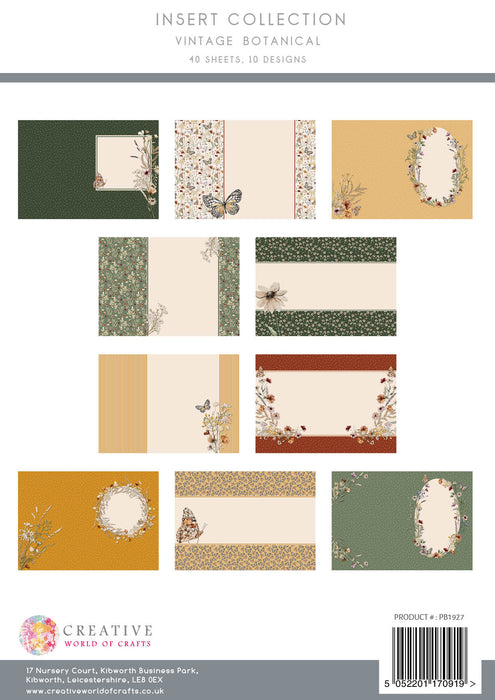 The Paper Boutique Vintage Botanical - Insert Collection