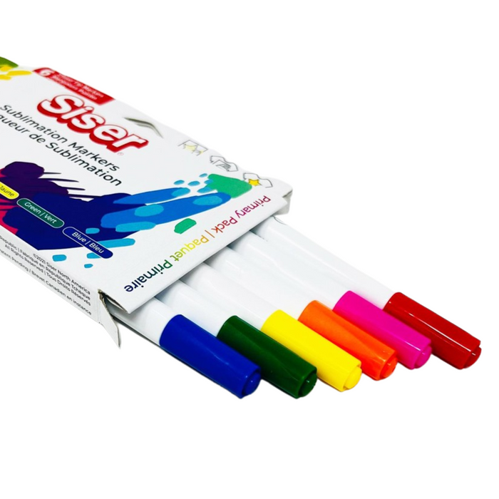 Siser Sublimation Markers Primary x6