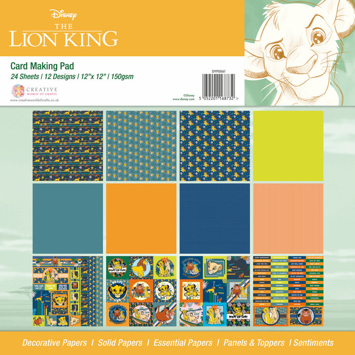 Disney - The Lion King - 12" x 12" Card Making Pad